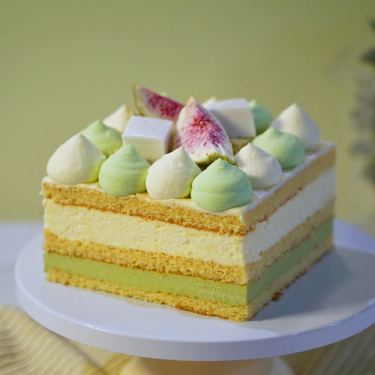 Durian & Pandan Layer Cheesecake