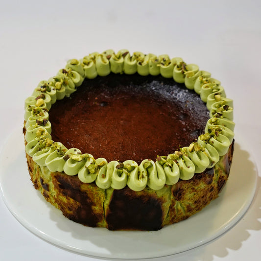 Pistachio Basque Cheesecake