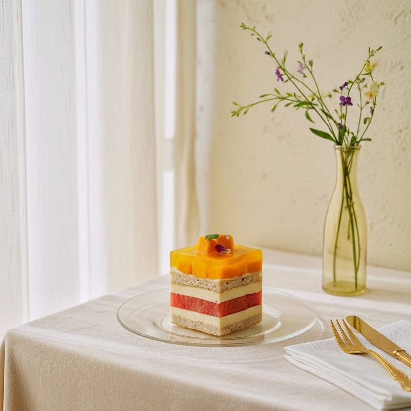 Watermelon & Peach Layer Cake