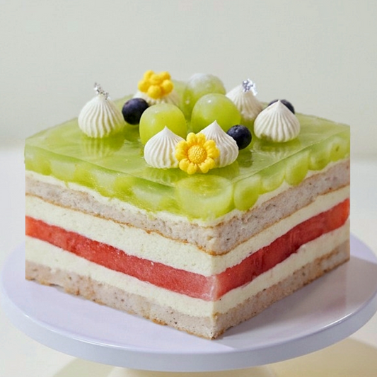 Watermelon & Grape Layer Cake