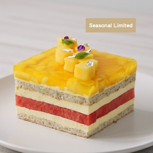 Watermelon & Mango Layer Cake