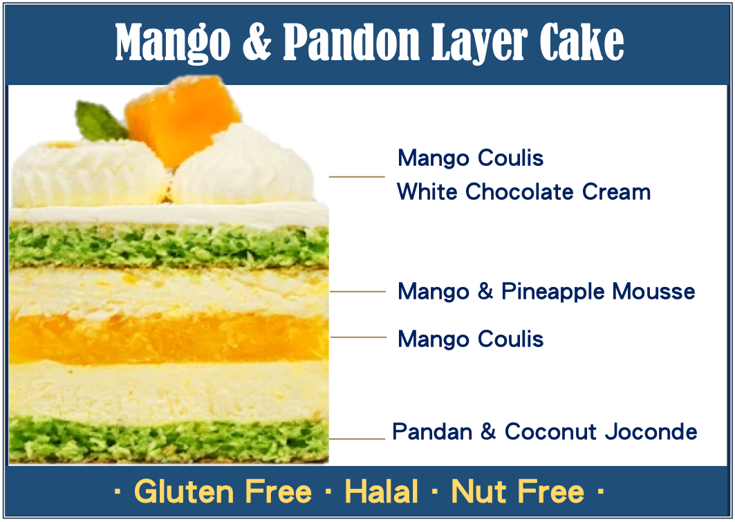 Mango & Pandan Layer Cake