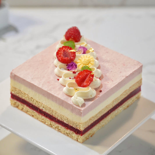 Lychee & Raspberry Layer Cake
