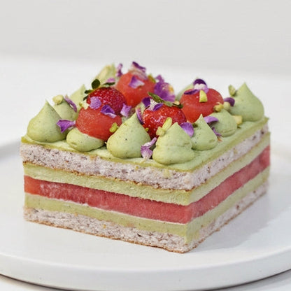 Watermelon & Pistachio Layer Cake