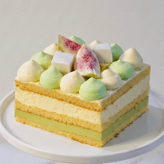 Durian & Pandan Layer Cheesecake
