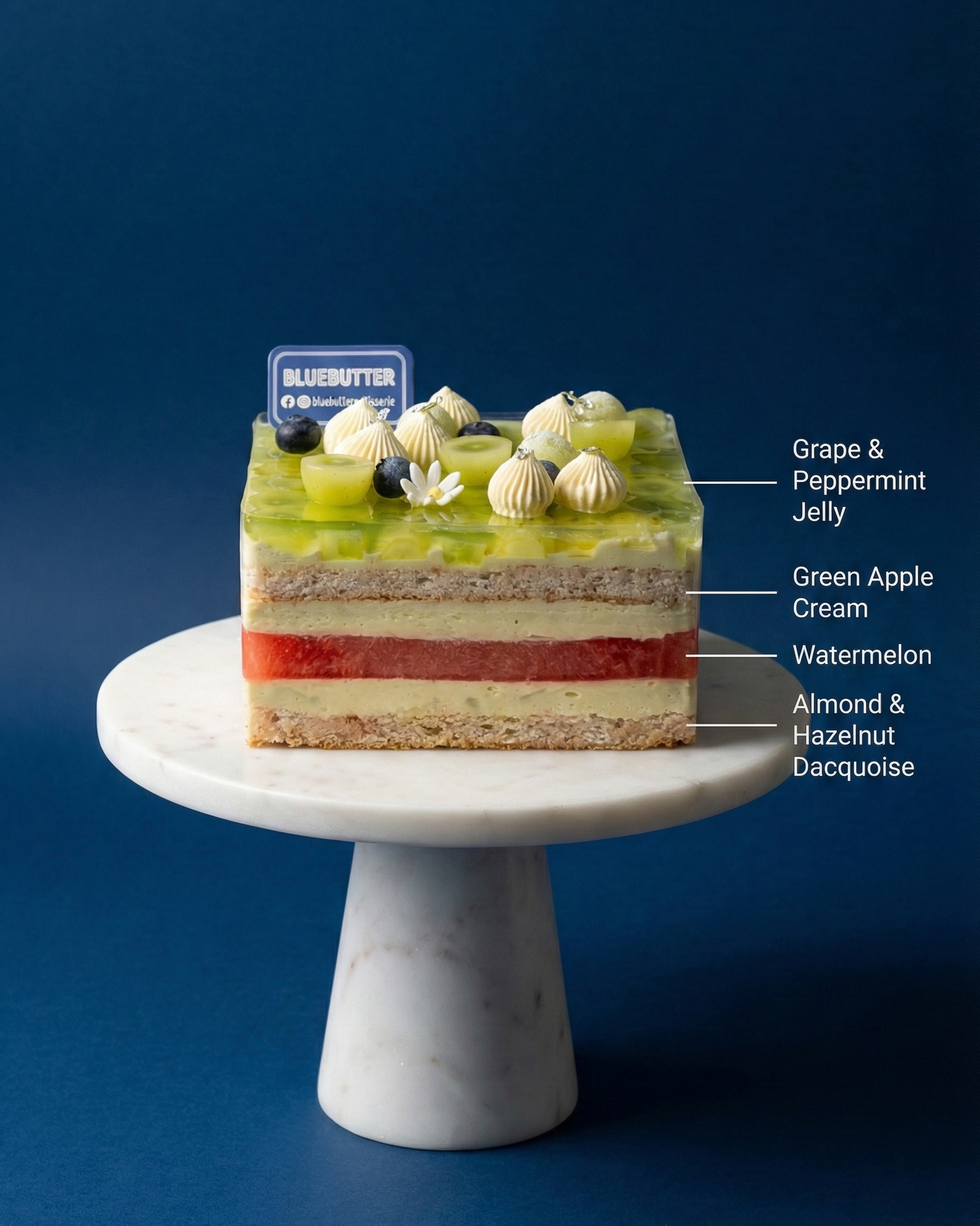 Watermelon & Grape Layer Cake