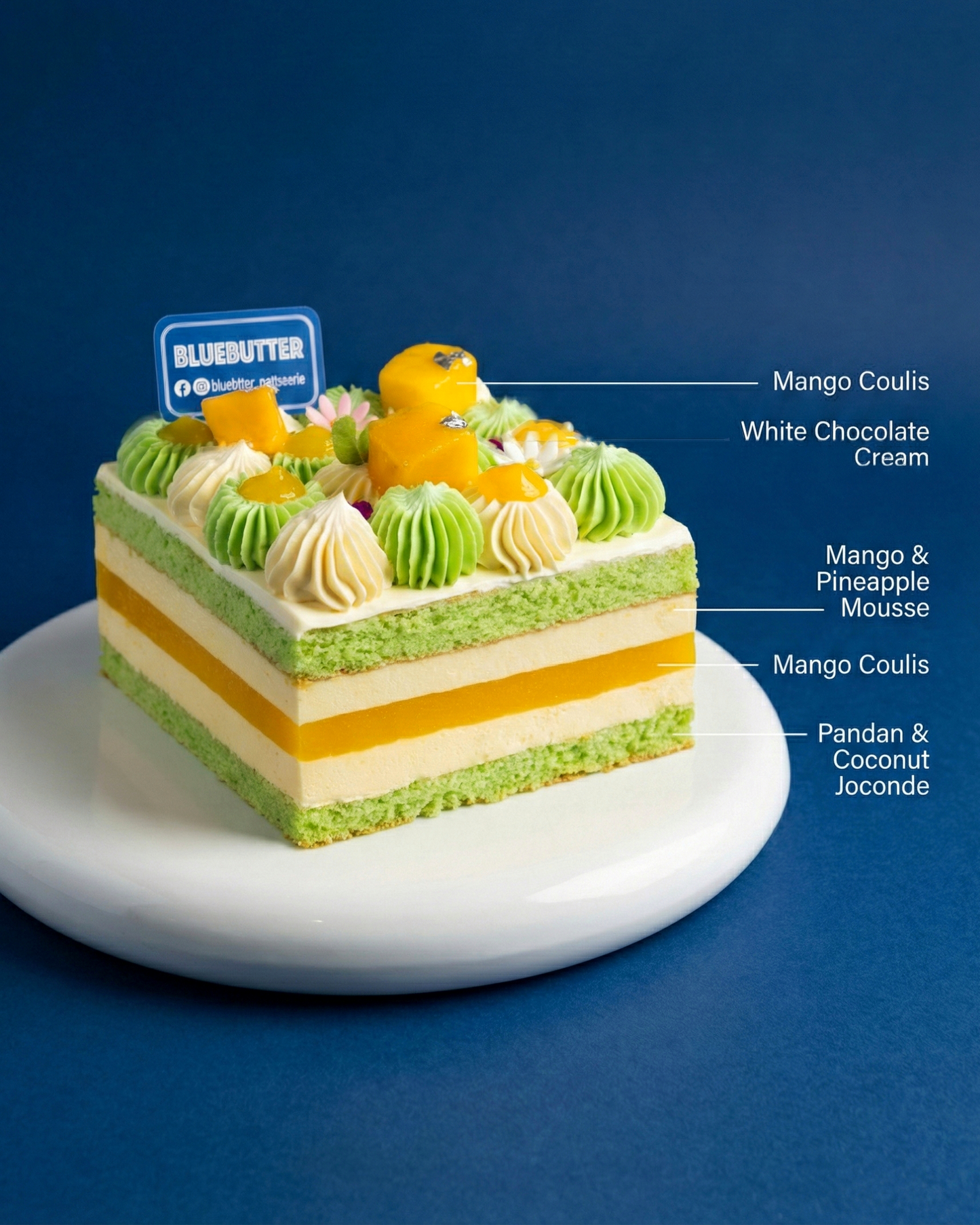 Mango & Pandan Layer Cake