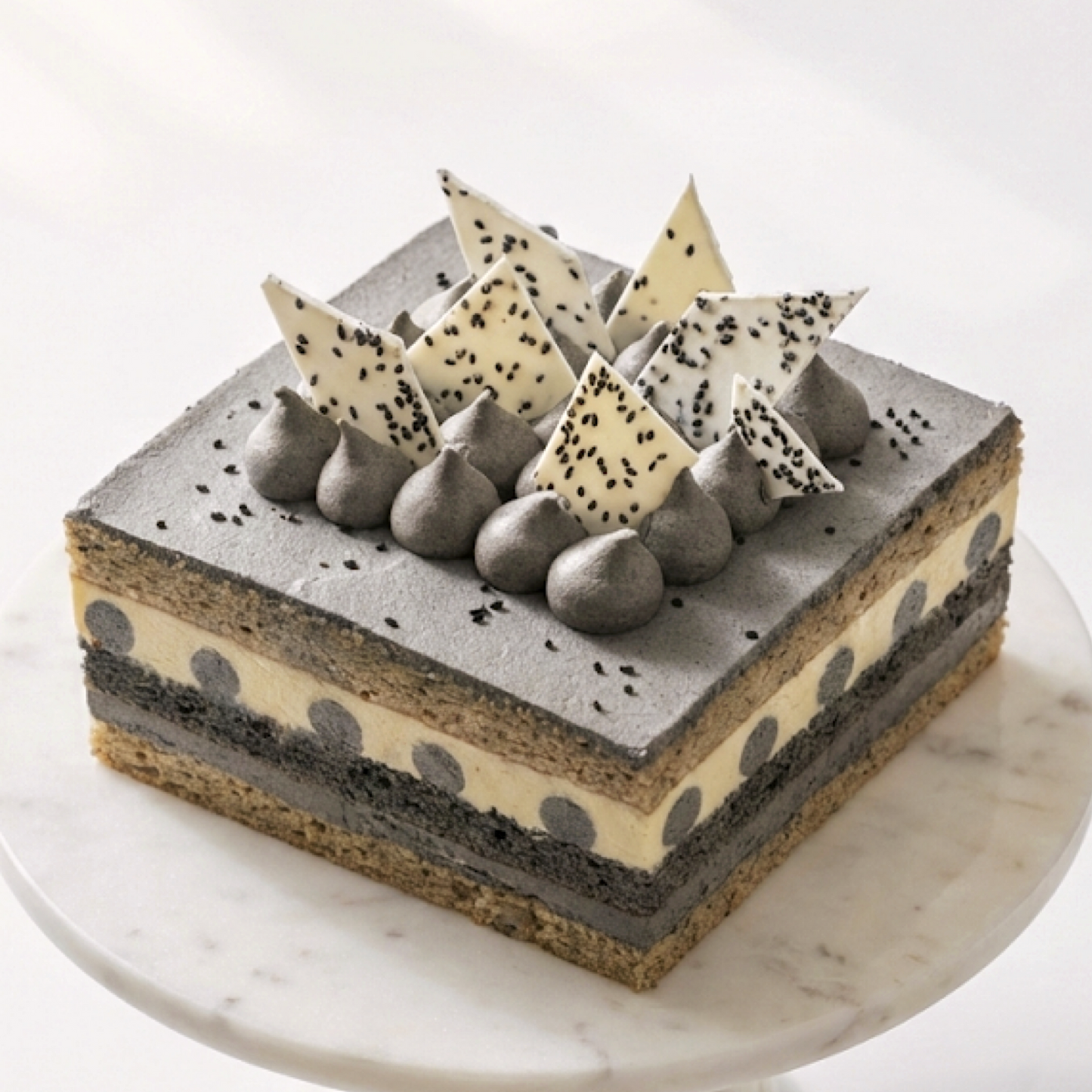 Sesamisu－Black Sesame x Tiramisu Layer Cake