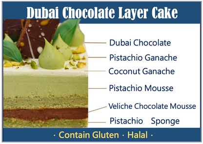 Dubai Chocolate Layer Cake