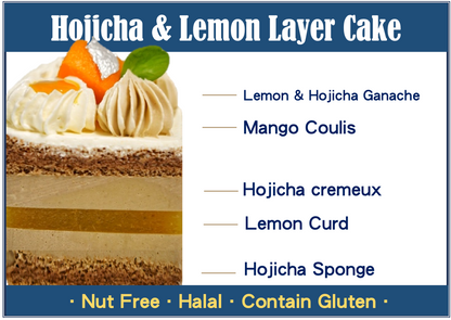 Hojicha & Lemon Layer Cake