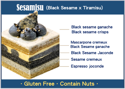 Sesamisu－Black Sesame x Tiramisu Layer Cake
