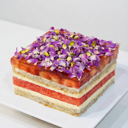 Watermelon & Strawberry Layer Cake