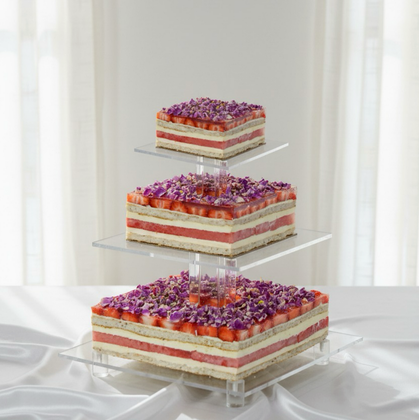 Watermelon Strawberry Wedding Cake